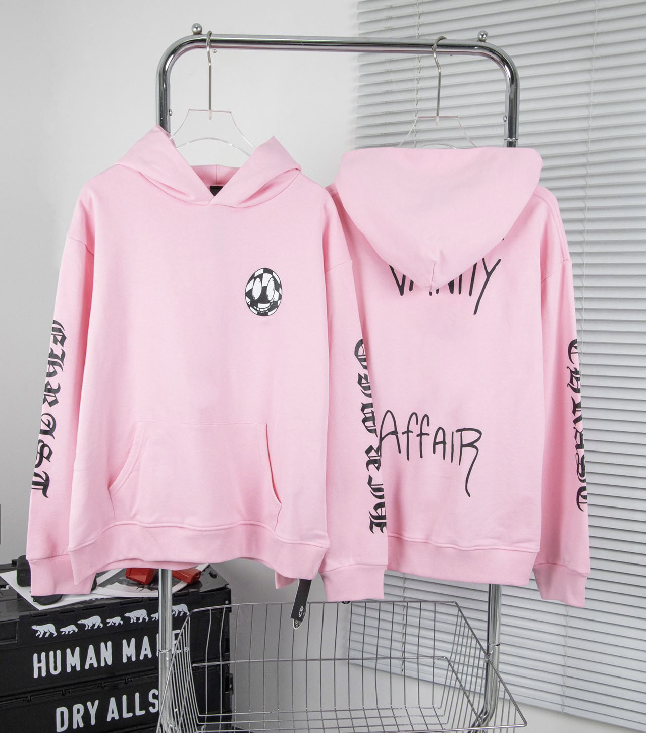 

New AOP jacquard letter knitted sweater in autumn / winter 2022acquard knitting machine e Custom jnlarged detail crew neck cotton d3dwg3d, Pink