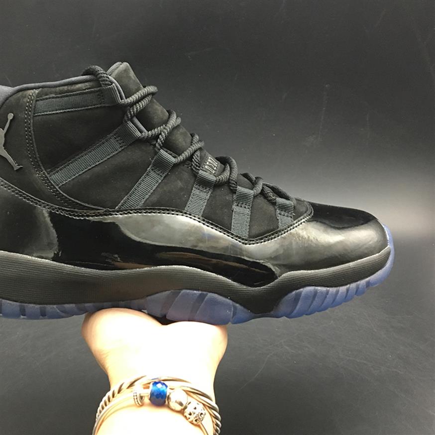 

Air 11 Cap and Gown Prom Night Blackout 378037-005 11s XI Women Men Sports Shoes Sneakers Good Quality Trainers Kicks With Origina241J