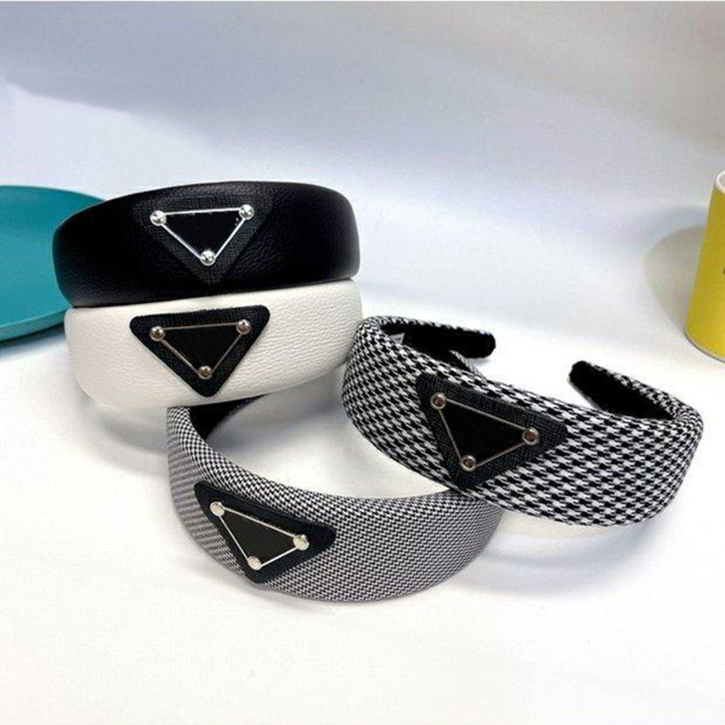 

Cashmere Headband Designer Hair Bands Triangle P Hair Hoop Brands Clasp For Women Girls Fashion Jewelry Hair Accessories Wholesale 2022