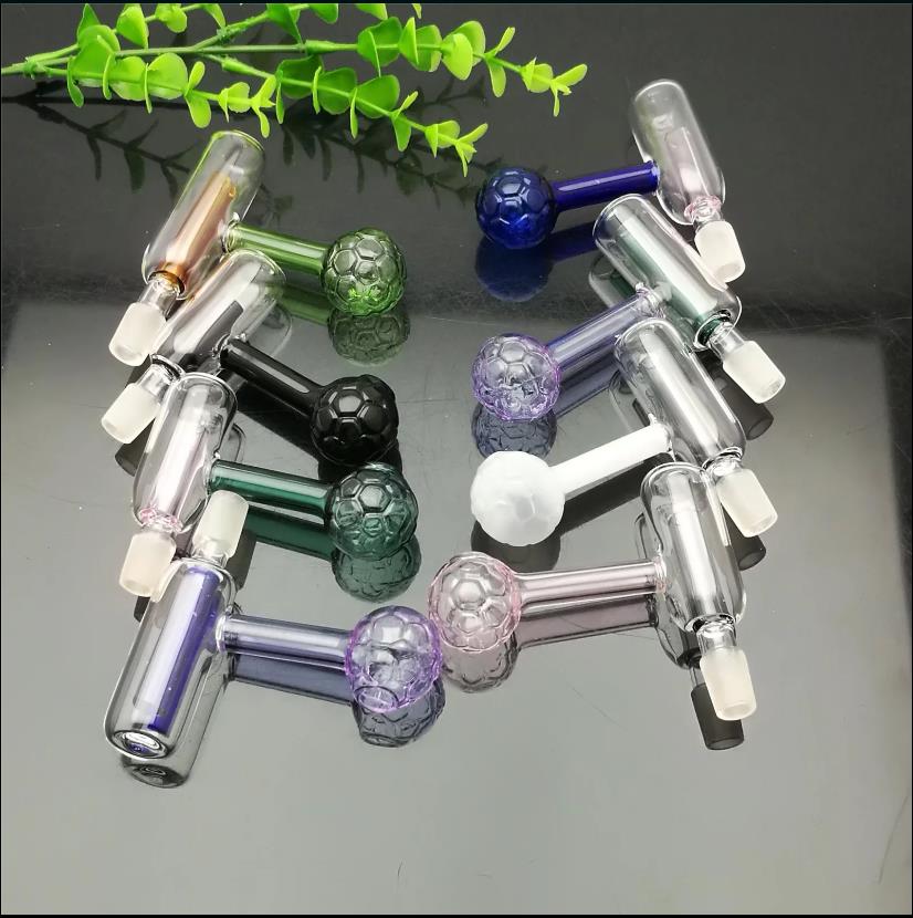 

Glass Smoking Pipe Water bongs Color football filter glass boiler pipe accessories 10mm