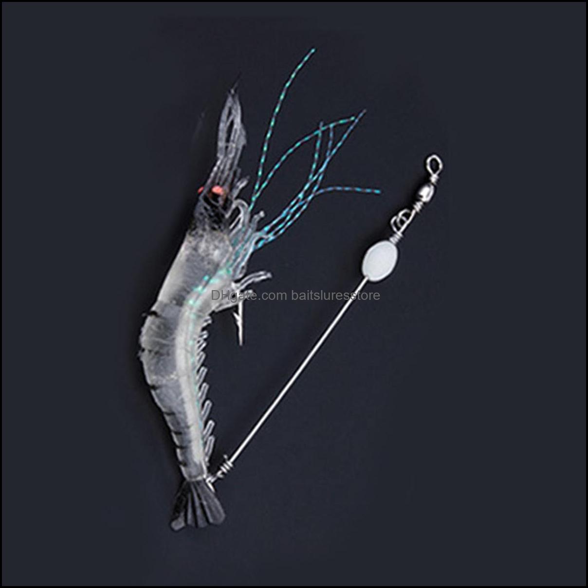 

Baits Lures Fishing Sports Outdoors 90Mm 7G Soft Simation Pn Shrimp Floating Shaped Lure Hook Bait Bionic Artificial Dh0T6