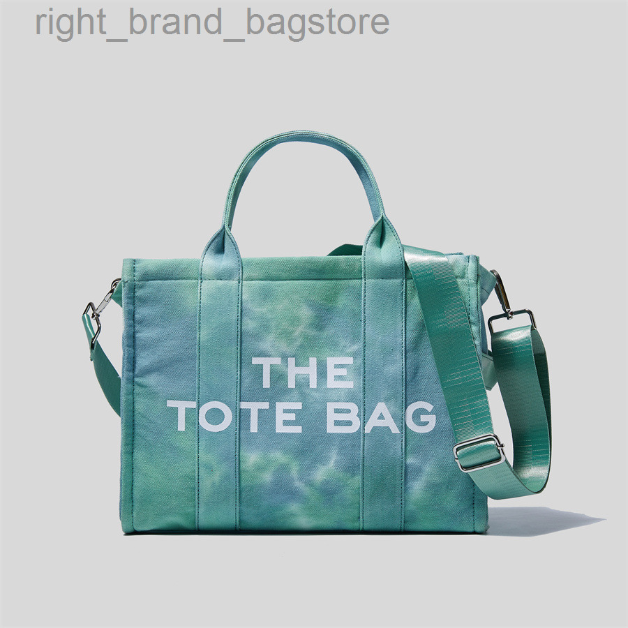 

2022 Women Tie-dye Tote Bag Luxury Large Capacity Canvas Handbag Brand Design Female Printed Casual Crossbody Bag Shopper Purse W220812, Rose