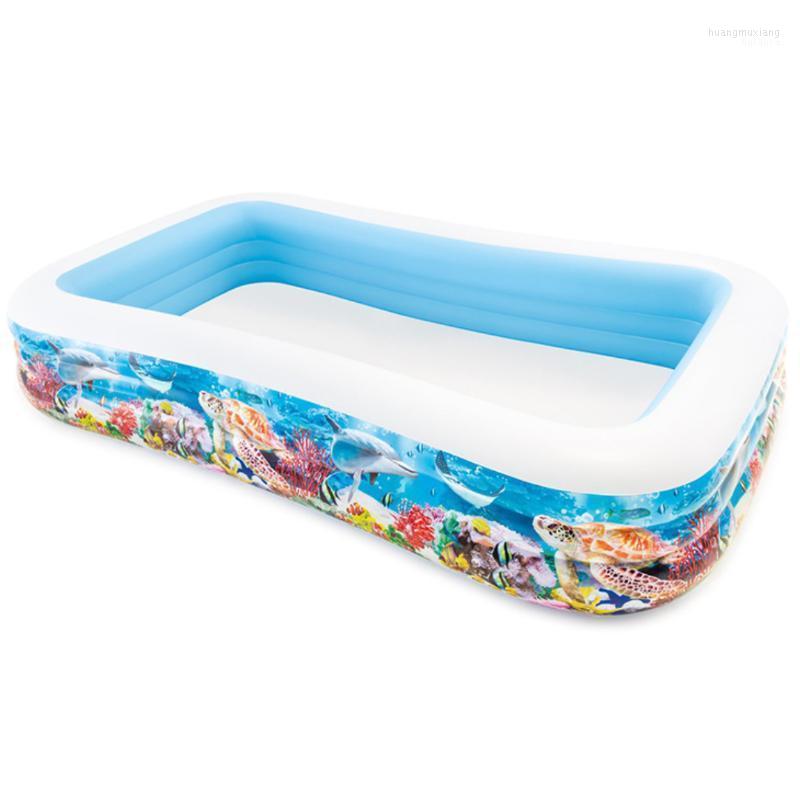 

Inflatable Floats & Tubes Outdoor Family Kids Adult Swimming Large Air Pool Garden Yard Water Toys Floating Tubs Bathtub Summer Party