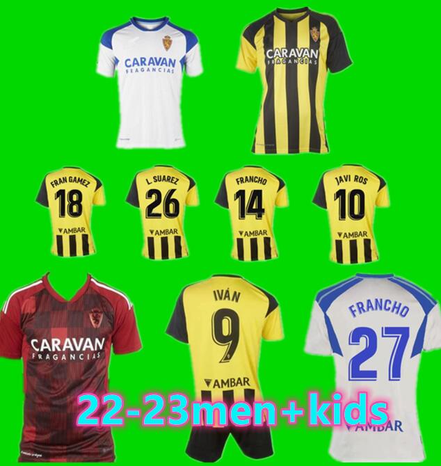 

2022 Real Zaragoza NarvAez Soccer Jerseys Sabin 22 23 Ivan VADA Fran Gamez Home MoLLEJO Maillots De Foot Shirt JAVI ROS POMBO MIGUEL ALEJANDRO third Football Uniform