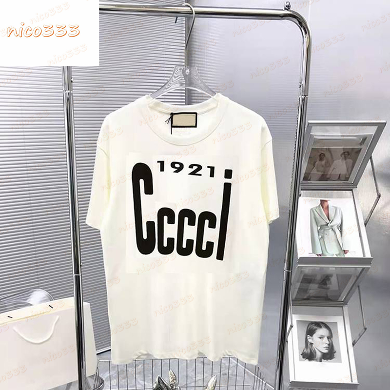 

1921s newest tee banana cat cherry simple letters loose round neck casual and versatile short sleeve for men and women, #09