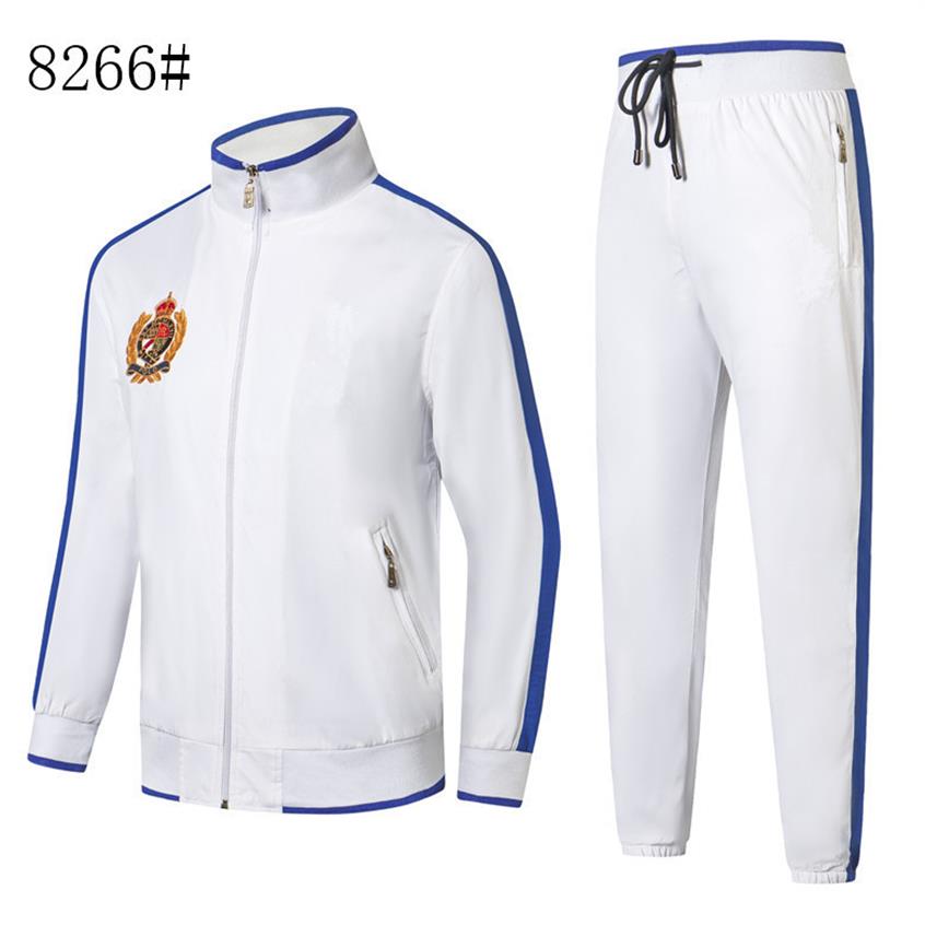 

New Autumn Mens Sweat Suits Sets Jogger Jackets with Pants Suit Hip Hop Black Blue White Designer Women Tracksuits253A
