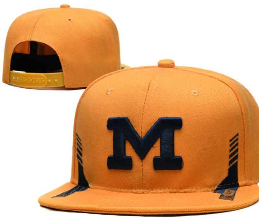 

Michigan All Team Fan's NCAA USA College Wolverines Baseball Adjustable Hat On Field Mix Order Size Closed Flat Bill Base Ball Snapback Caps Bone Chapeau