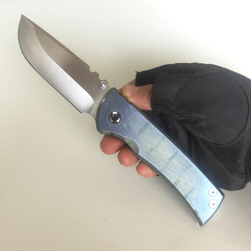 

Limited Edition Chaves Redencion Custom 228 Folding Knife Strong S35VN Blade Broken Titanium Handle Practical Outdoor Equipment Pocket EDC Tactical Camping Tools