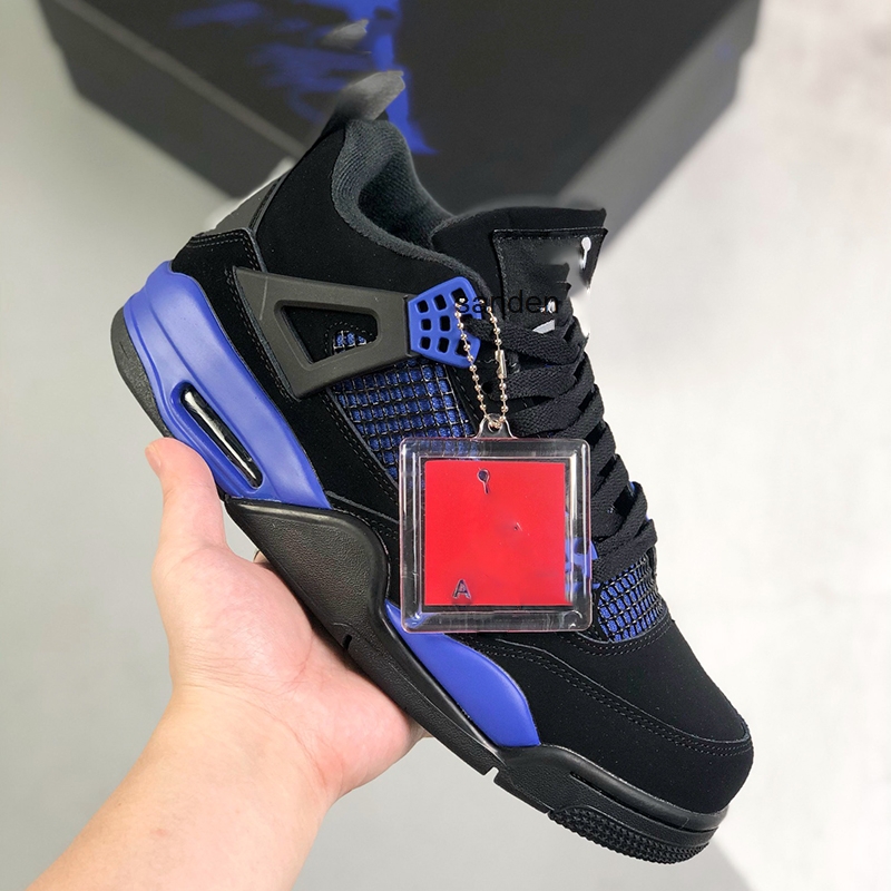 

With Jumpman 4 4s Mens Basketball Shoes LKSS4011 bred shimmer cactus jack men women sneakers with, As pic