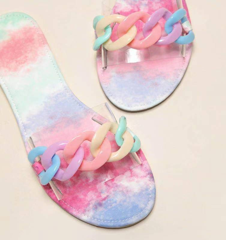 

Foreign Trade Candy Color Fashion plus Size Slippers Women's Sandals