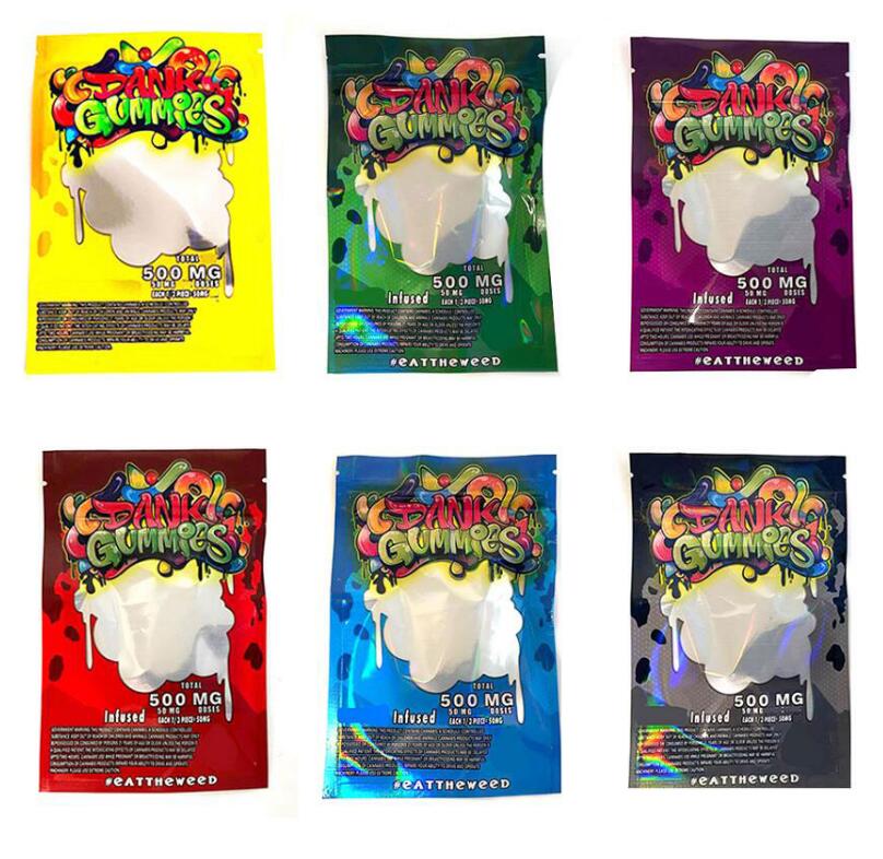 

Special-shaped bag Edibles Packaging chuckles 500MG DANK Gummies bags Worms Bears Cubes Gummy Wholesale from Sweetarts capn crumch rice krispies Factory