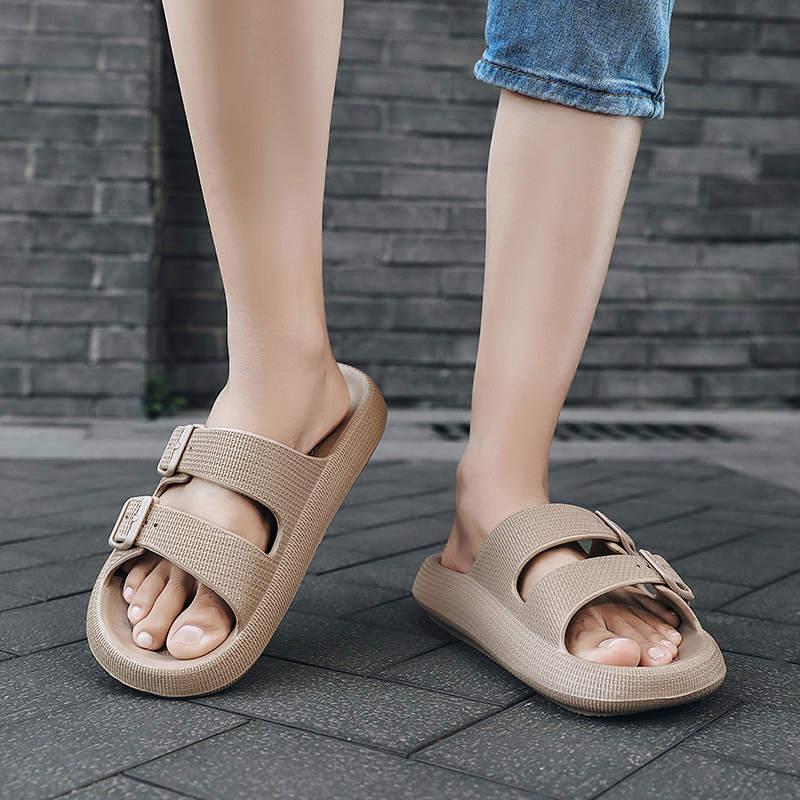 

Slippers Flip Flops Man Elegant Luxury Shoes Brand High Quality Men Sandals Leather TennisSlippers, Pink