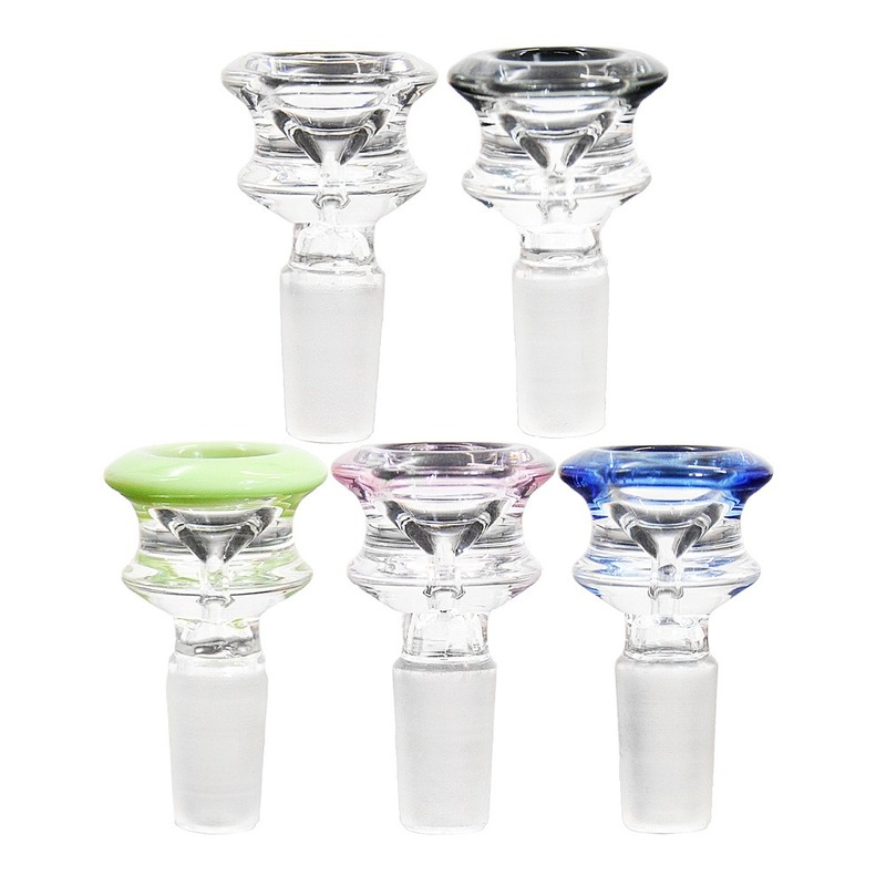 hookah 14mm/18mm Glass Bowls Mix color Bong Bowl Male Piece For Water Pipe Dab Rig Smoking accessrioes electric herb grinder-image-788733447