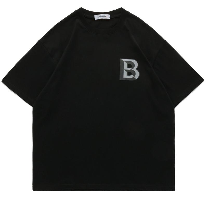 

Men's T-Shirts Cotton O-neck Fashion Letters Print Hip Hop Tops 2022 Harajuku Summer Short Sleeve Streetwear T Shirt For Men TeeMen's, Black