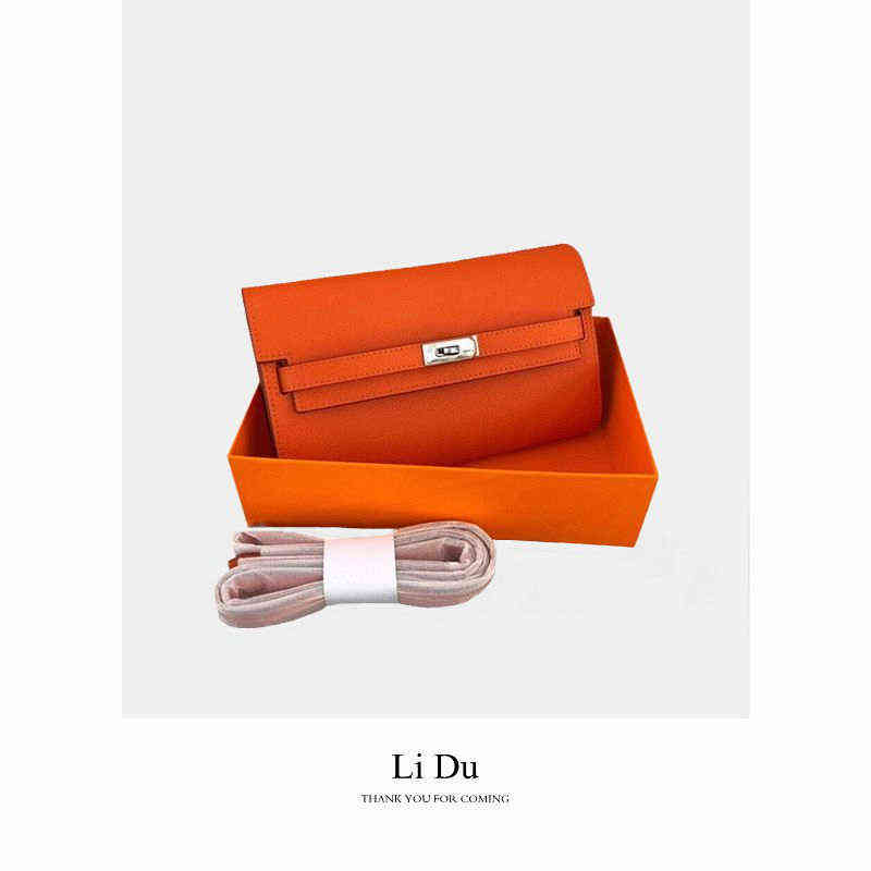 

Designer Herme Handbags Kellies wallet one shoulder straddle go leather palm h WOC Avocado Green Mini, Milkshake white