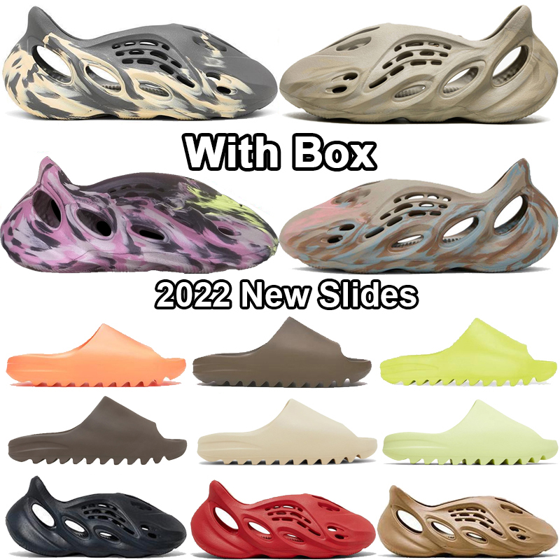 With Box Slides Mist Sulfur Stone Sage MX Sand Grey Sandals Vermillion Bone Cream Clay Men Women Ochre Moon Grey Mineral Blue Ararat White RNNR Big