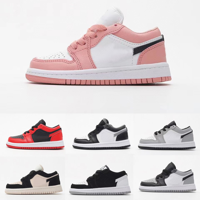 

Cut low classic 1 Chicago skateboarding Children Boy Girl Kid youth sports shoes basketball skate sneaker SHADOW TOE DIAMOND size EUR26-35, 006