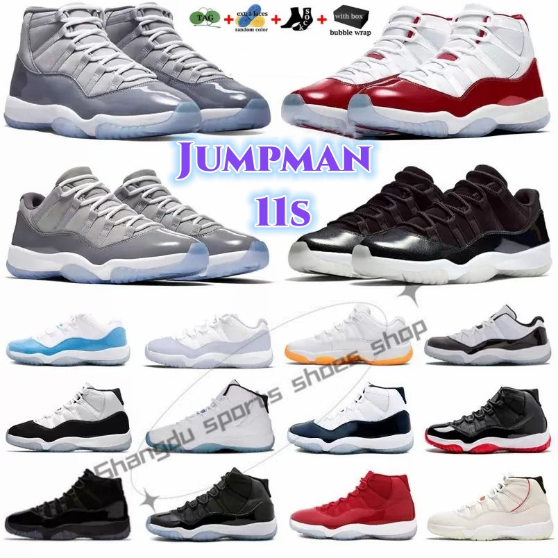 

Jumpman 11 11s Men Women Basketball Shoes Cherry Pure Violet Cool Grey Bred 25TH Anniversary Concord Pantone Gamma Sports Legend Blue Trainers Sneakers, 23