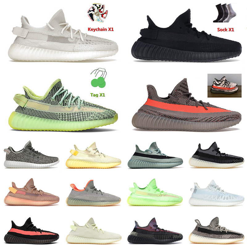 

mens women designer v2 shoes sneakers size 13 Bone Onyx Beluga Reflective Mono Ice Cinder Carbon Static Cream Zebra men tennis boost trainers 36-48, A45 40-45