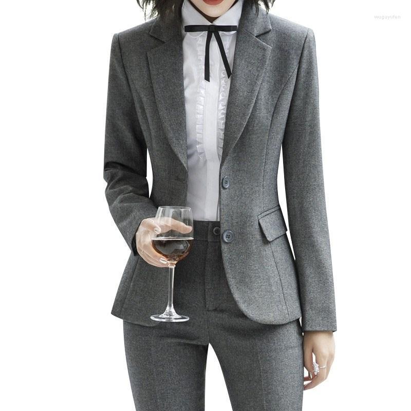 

Women' Suits & Blazers Plus Size High Quality Fashion Two Pieces Set Women Pant Slim Work Office Ladies Long Sleeve Blazer Pants, Black
