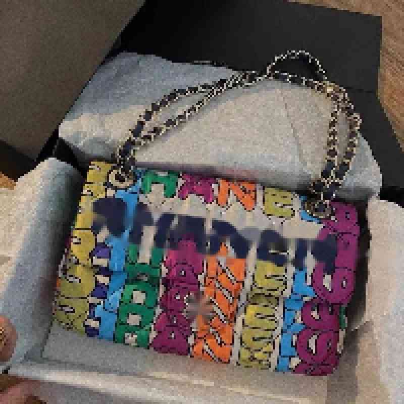 

Evening Bags Brand design woman's Letter Quilted shoulder Chain CC bag lambskin handbag vintage messenger bags caviar Leather le boy 2.55 Fl, Color