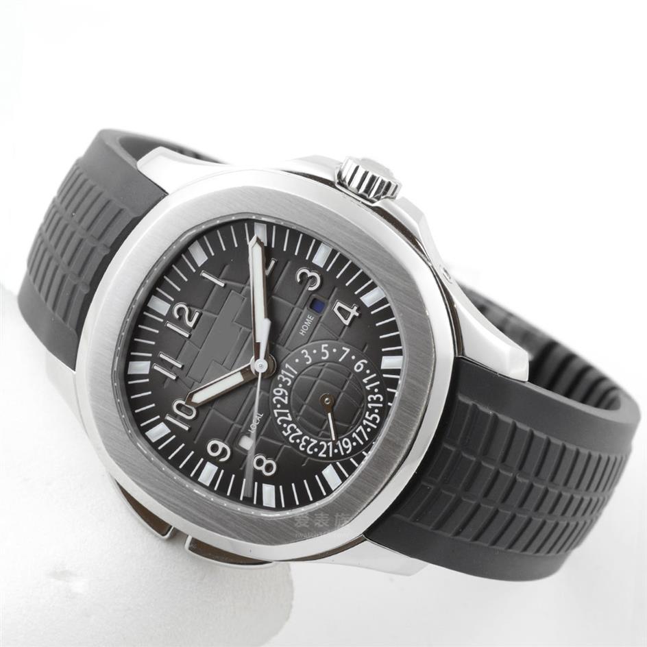 

Topselling New Aquanaut 5164A-001 Steel Case 41mm Black Texture Dial A2813 Automatic Mens Watch Black Rubber Sports Watches246S