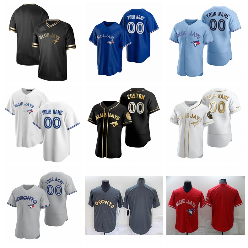 

Custom Baseball Jerseys Toronto''Blue''Jays''men 27 Vladimir Guerrero Jr. 11 Bo Bichette 99 Hyun-Jin Ryu 4 George Springer 8 Cavan Biggio 811, Nik logo