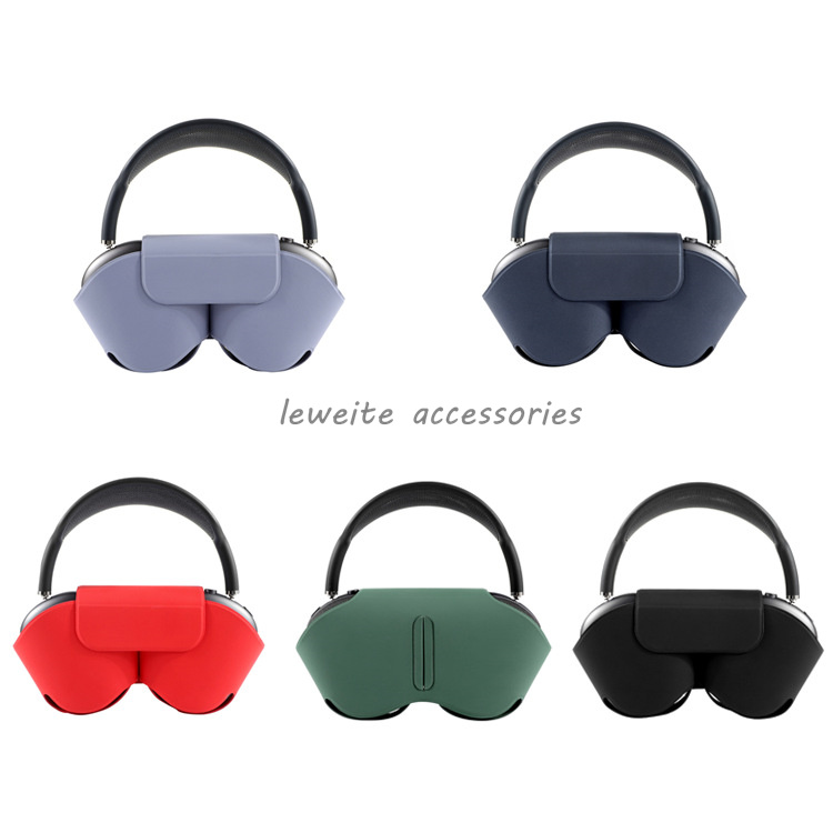 

For AirPods Max Headphone Accessories Ultra Shell Smart Cases Luxury Leather Earphones Case Fit Apple Air pods max Headphones Cover