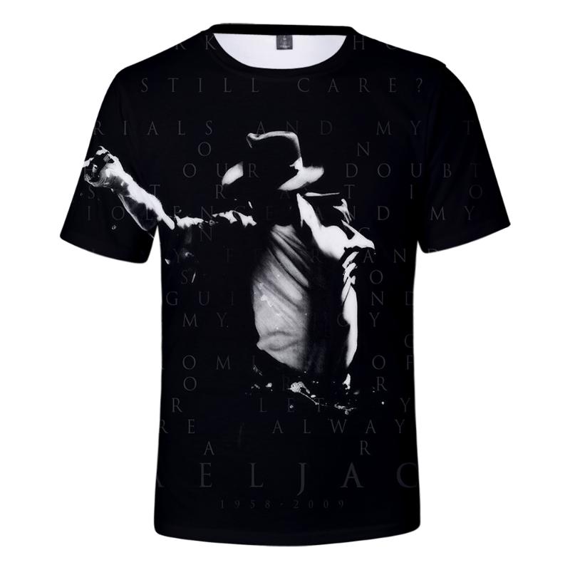 

Men's T-Shirts Michael Joseph Jackson Print Short Sleeve T- Shirt Casual Fashion Round Neck Tshirt Men/women Streetwear T ShirtMen's, E01133