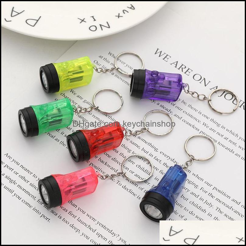 

Keychains Fashion Accessories Creative Mini Flashlight Battery Lamp Key Rings Pendant Handmade Small Light Led Miners Dhaem