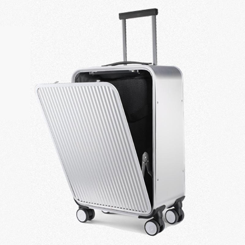 

Suitcases 100% All Aluminium Alloy Luggage Hardside Rolling Trolley Suitcase 20 Carry On 24 Checked LuggageSuitcases