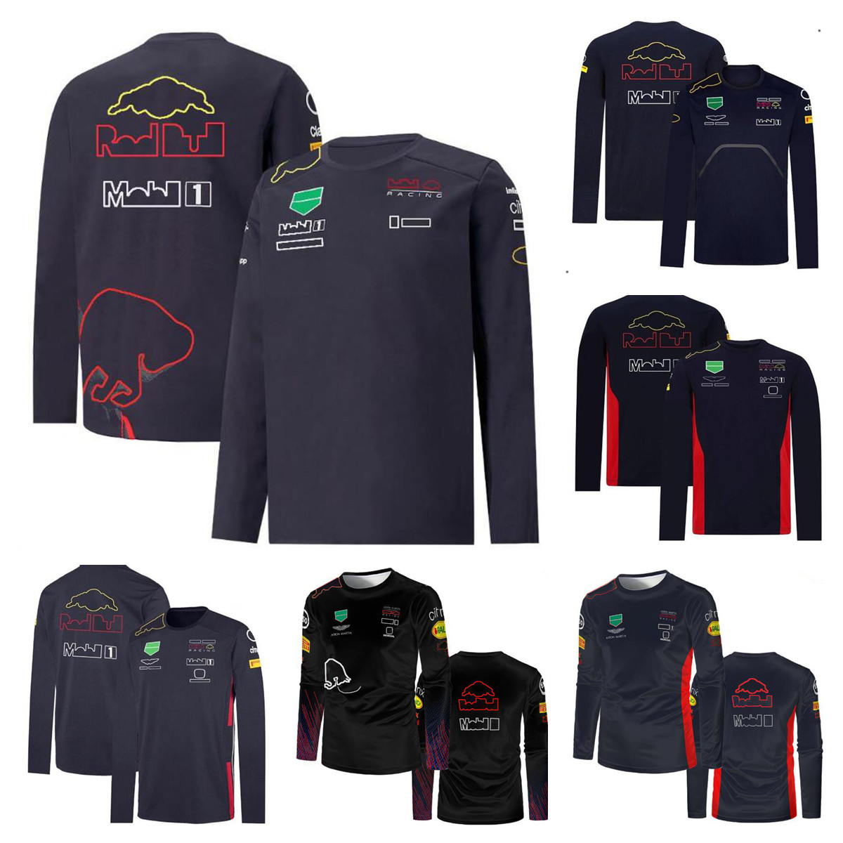 

F1 racing long-sleeved T-shirt2022new team jersey with the same custom