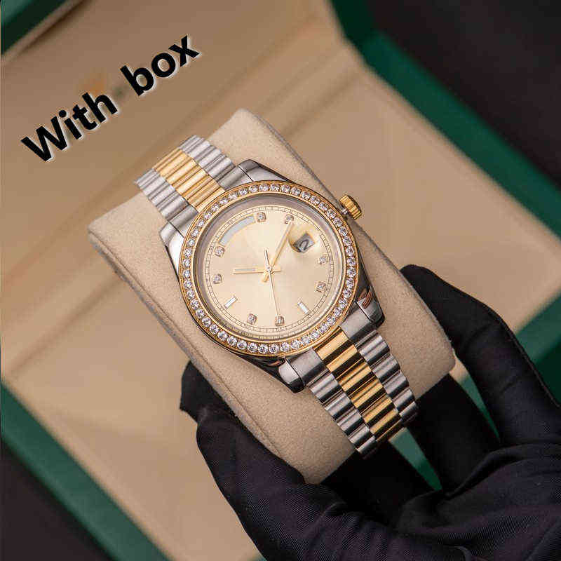 

huiya06 ZDR High Quality Unisex 2813 Automatic Mechanical Mens Watches Bezel Stainless Steel Women Diamond Watch Lady Watch Waterproof Luminous, Color 9