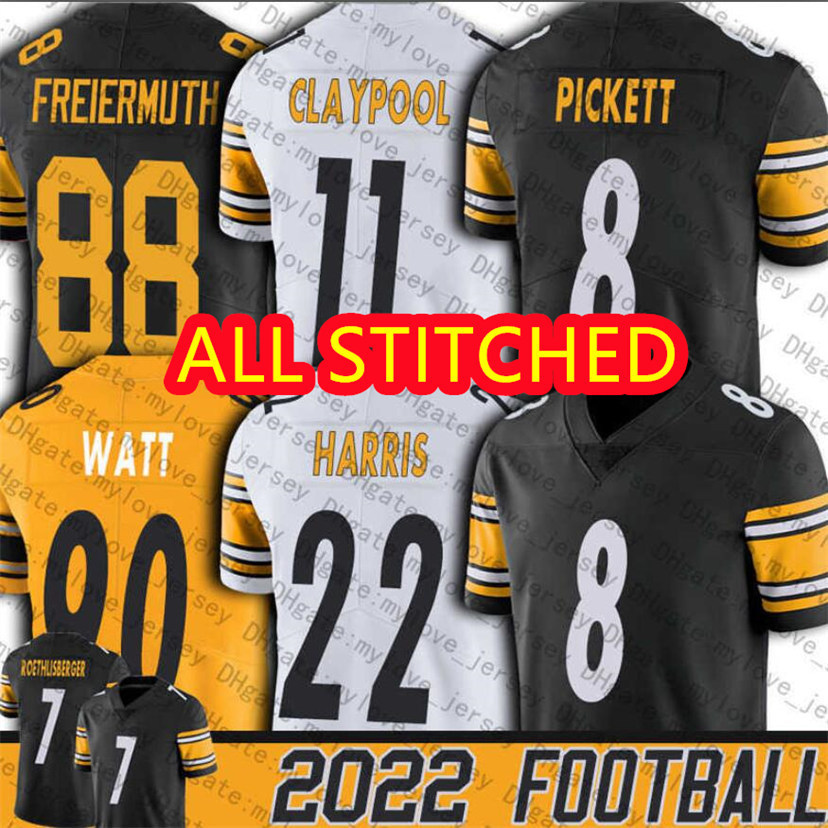 

Custom T.J. Watt Jersey Pittsburgh''Steelers''8 Kenny Pickett Najee Harris Minkah Fitzpatrick Mitchell Trubisky diy Mens Womens Youth Football Jerseys, Color