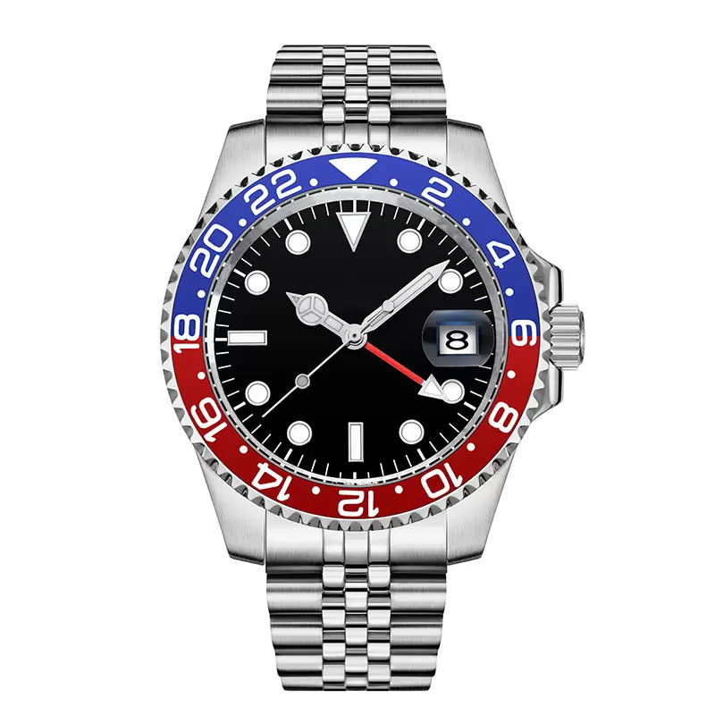 

Brand Mens Watch Automatic Mechanical 41mm Precision Movement Stainless Steel Ceramic Sapphire Glass Luminous Watch montre de luxe, Tool
