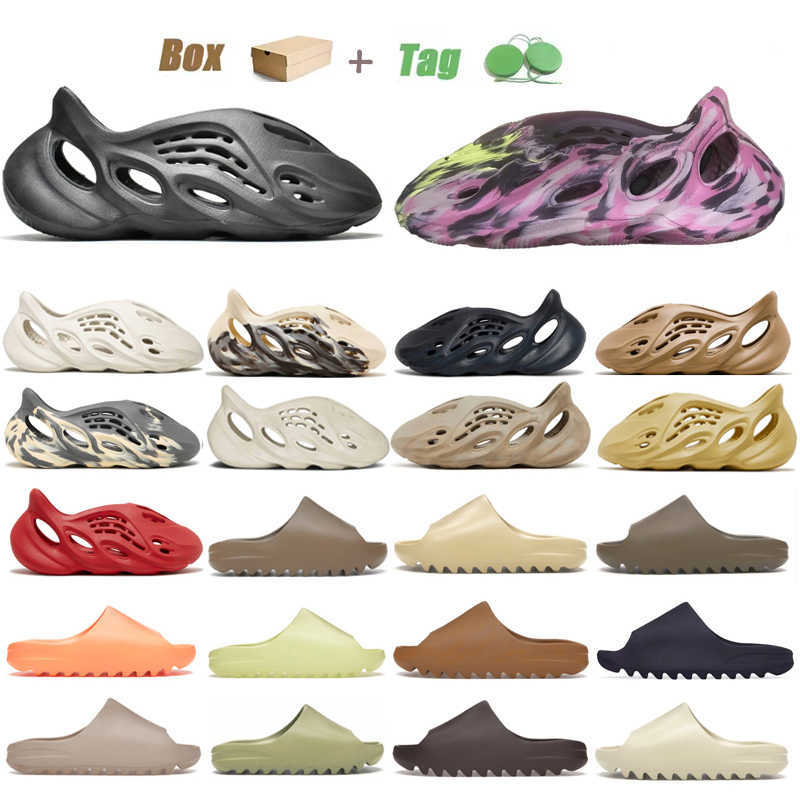 

Foam Runner Slippers Sandals Stone Sage Vermilion Moon Grey MX Carbon Clay Grey Onyx Designer Slides Men Women Ochre Bone Pure Earth Brown