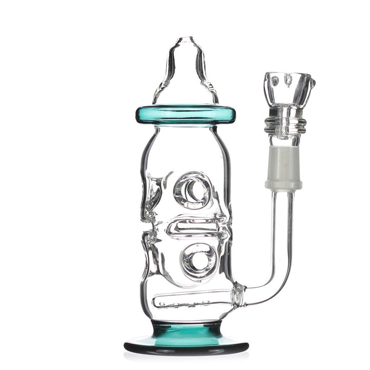 

8 inche fab hookah baby bottle bong with unique swiss style can and inline percolator