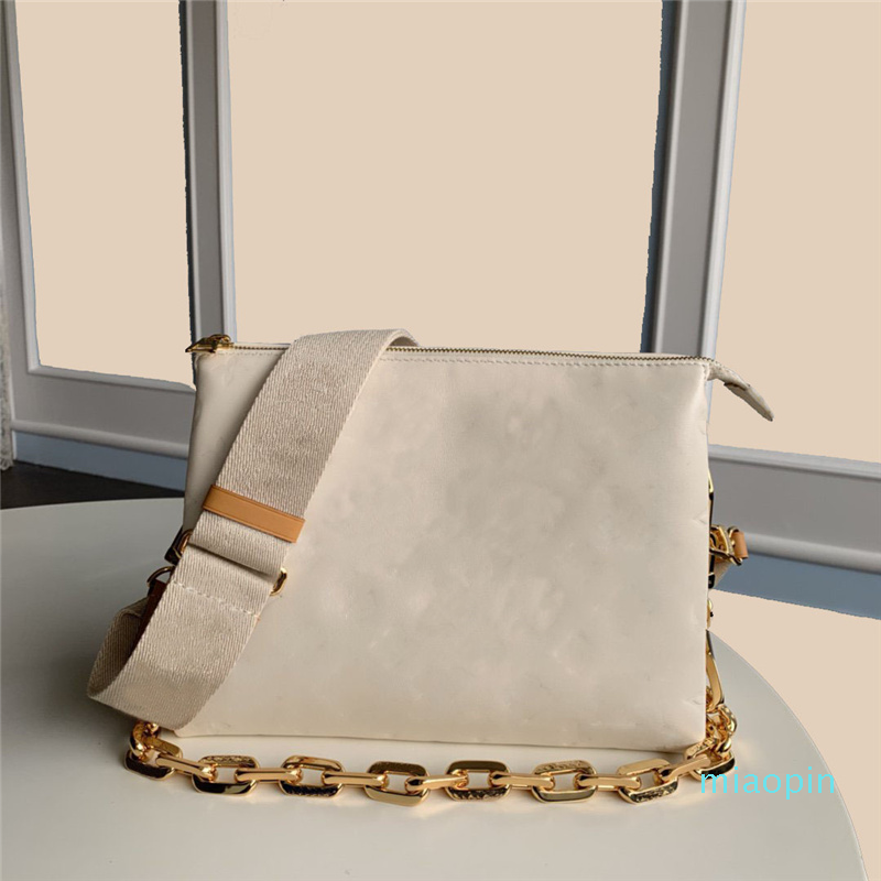 

Coussin MM Designer Shoulder Bag Genuine Leather Women Bags 5A Top Quality Chain Crossbody, Cream