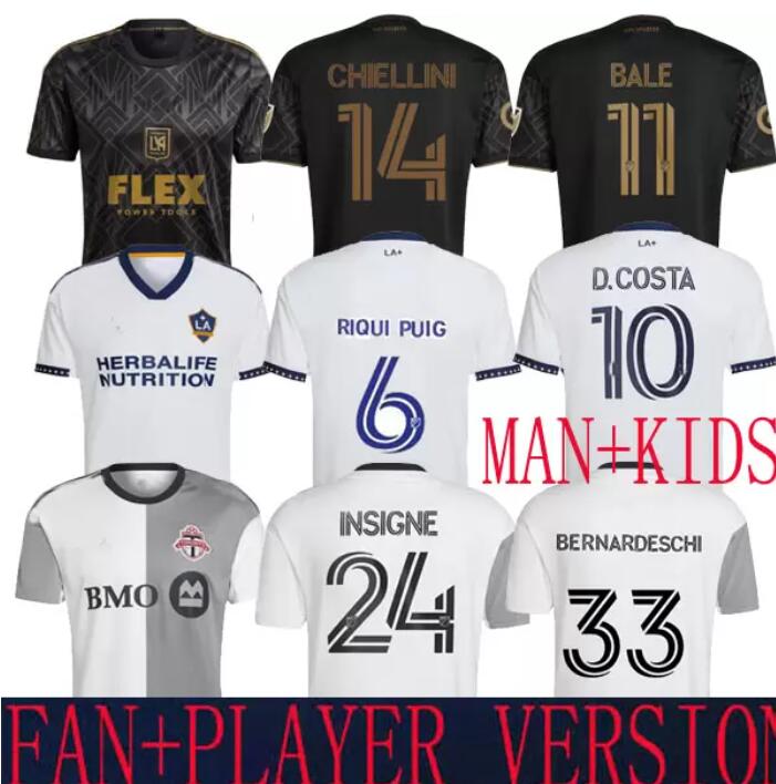 

2022 MLS Chiellini 14 LAFC soccer jerseys LA GALAXY RIQUI PUIG Toronto FC INSIGNE ACOSTA kids Los Angeles BALE 11 jersey football shirts Bernardeschi 33