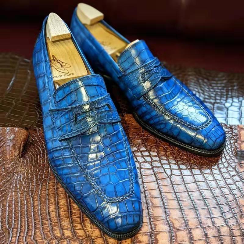 

Men Elegant Loafers PU Solid Color Stitching Crack Lattice Mask Slip-on Fashion Classic Business Casual Party Daily Dress Shoes, Clear