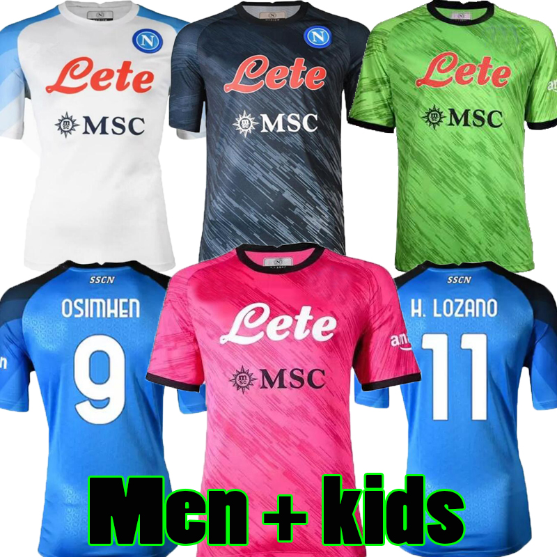 

S-3XL 22 23 NAPOLI soccer jerseys Maglia Naples 2022 2023 ZIELINSKI ANGUISSA OLIVERA KVARATSKHELIA KIDS FOOTBALL SHIRT OSIMHEN FABIAN LOZANO SSC Napoli goalkeeper, 22/23;home