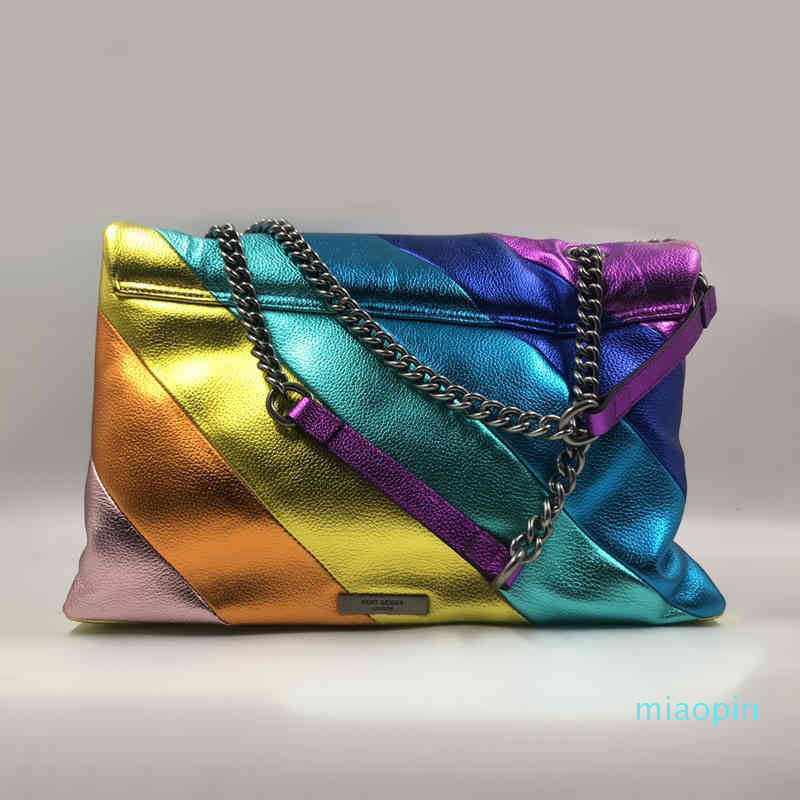 

Kurt Eagle Head Tie Dyed Rainbow Chain Handbag Personalized Tote Bags Single Shoulder Messenger Bag 220616