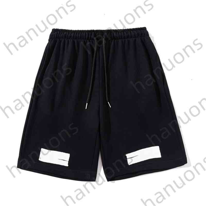 

Off Summer Shorts Fashion Brand 5-point Pants High Street Static Standard Deceleration Belt White Ow Guard Pure Cotton Mother of Printing x, 15 black