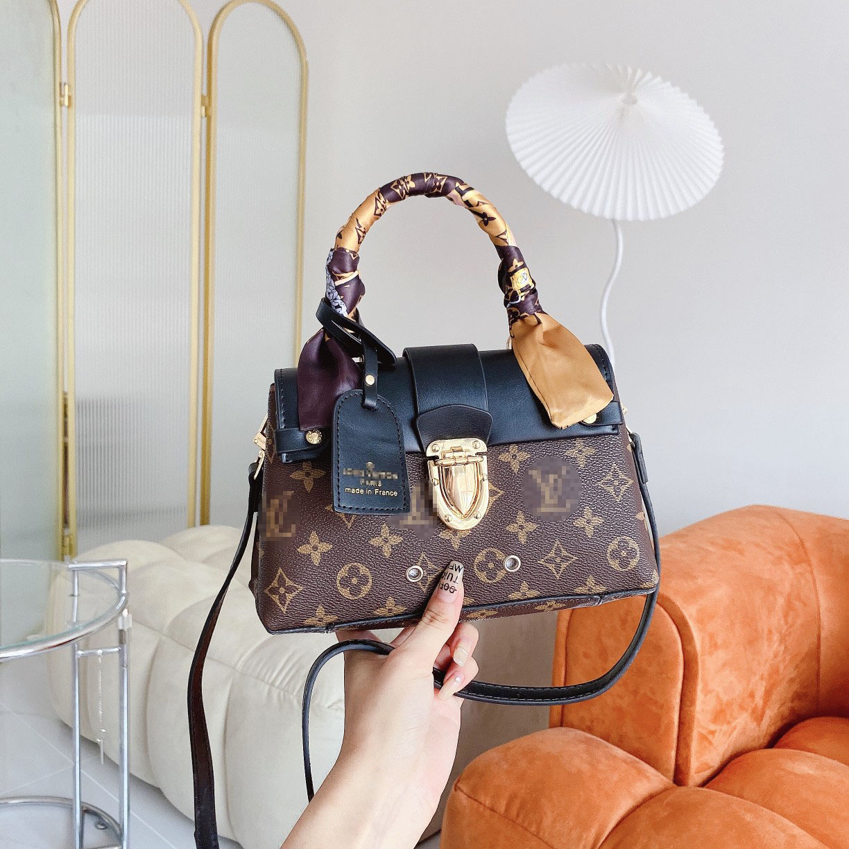 

color matching lock bag designer bags LVs louiseitys viutonitys YSLitys GGitys messenger, Red