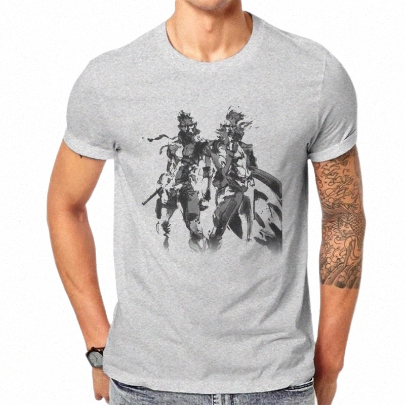

men's T-Shirts Promo Baseball Men Metal And Gear Solids The Twin Snakes Mobile Suit Neil Graphic Vintage Print Top Quality o4rt#, Army green