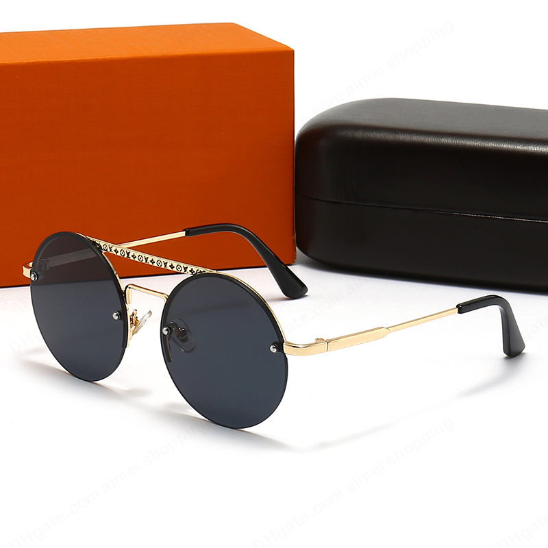 

Round Frame Designer Sunglasses Luxury Frame Studio Brand Sun Glasses UV400 Goggle with 7 Color Optional Good Quality L