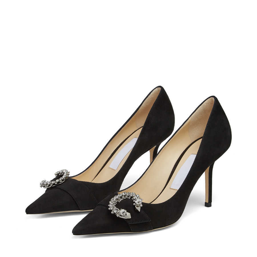 Femmes d'été de luxe Jimmy Pumps Sandals London Choo saresa 65 - 85 mm Points Point