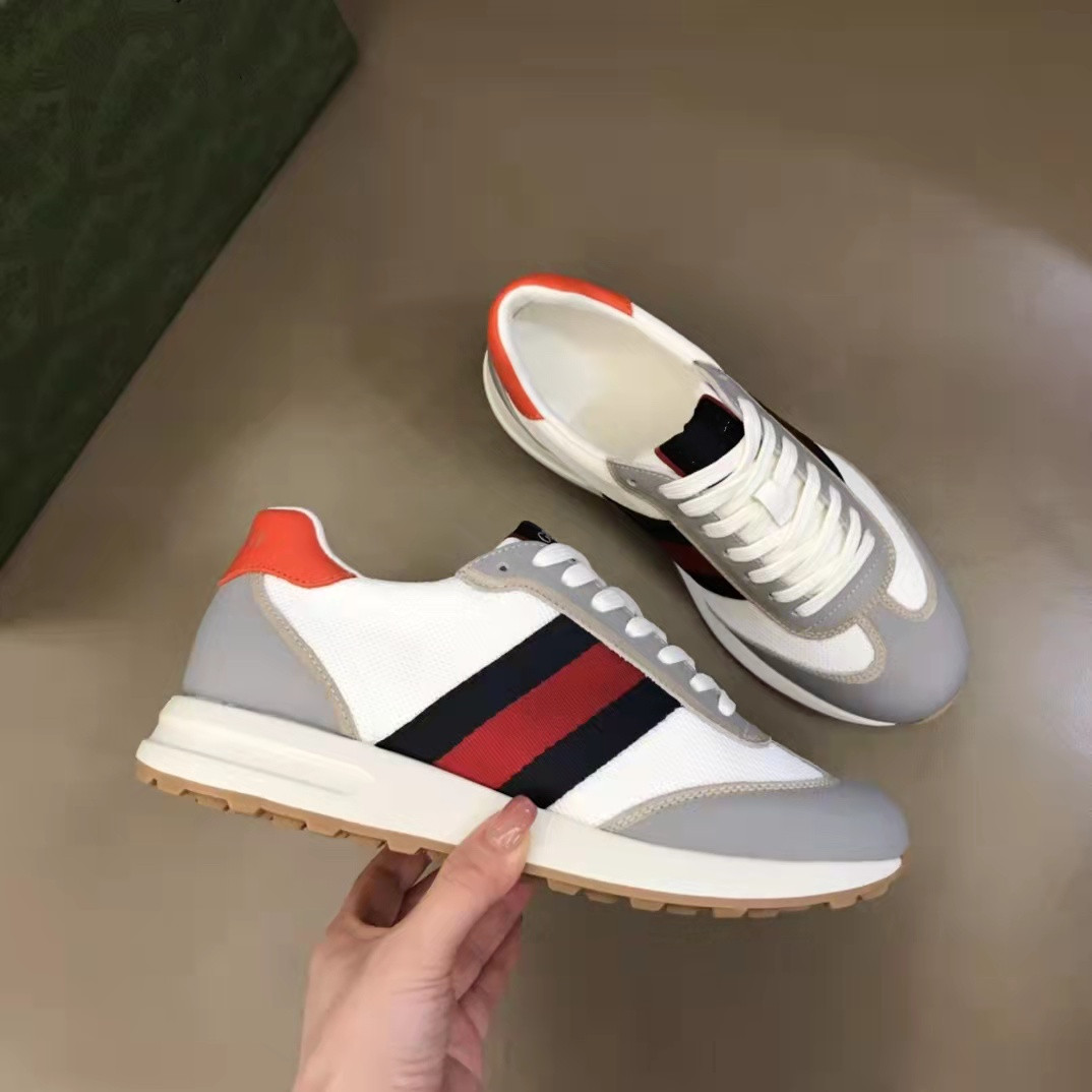 22s Designer Screener Sneaker Brand Shoes Denim Men Women Designers Sneakers Classic Leather Lace Up Stripe rubber Sole Causal Shoe With Box
