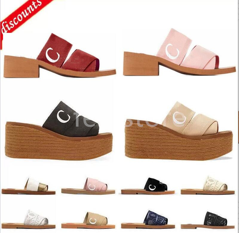 

2022 New Designers Luxurys Sandals Womens Slippers Flat Platform Mule Wooey Slider Slides Black White Pool Ladies Casual Sandal Paris Summer, K11