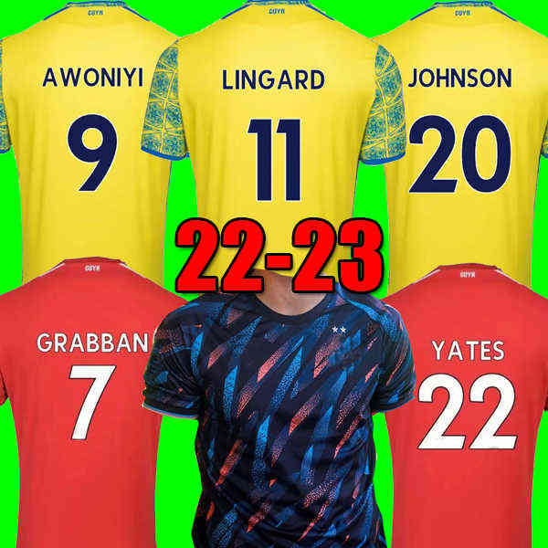 

LINGARD 22 23 Nottingham GRABBAN Soccer Jersey Johnson Surridge 2022 2023 Forest Awoniyi AMEOBI MIGHTEN KROVINOVIC Yates Top Football kit Sh, Away